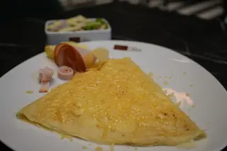 Crêpe jambon fromage