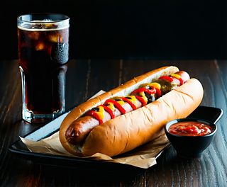 Хот Дог кебабче и сос + салата Лютеница / Колсло ( по избор )