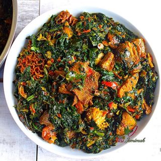 Vegetable soup + Goat meat