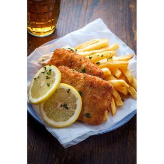 Fried Chicken Breast With Fries