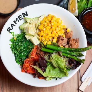 Poke Udon Pollo Teriyaki