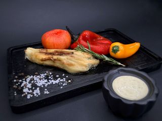 Баклажан на мангалі     (замовлення приймаються від 200грам) (100g)