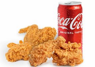 TIRAS DE POLLO 4 PIEZAS MENU