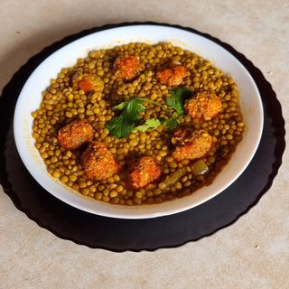 Lentilles avec viande hachée 