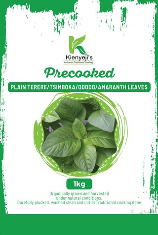 Plain Terere/Tsimboka/Ododo/Amaranth Leaves  1Kg 