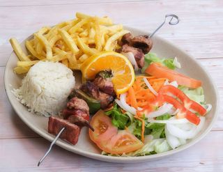 Lombinhos de Porco preto com gambas