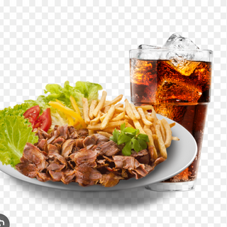Menús Plató  kebab de Pollo Ternera Mixto