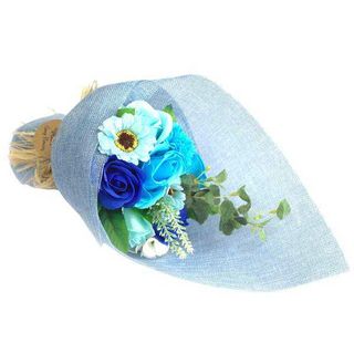 Bouquet de flores de sabão Azul