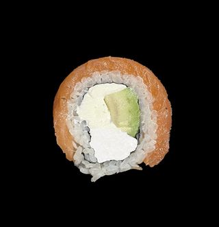 Philadelphia classic. Serek, awokado, owijka łosoś. 8 szt.