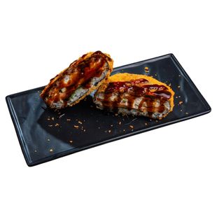 Суши бургер с лососем