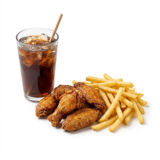 Menú Alitas (8 Uds.)