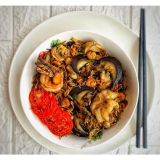 Seafood Fried Rice                                                                     (Periwinkles, Shrimps, Prawns & Snails)