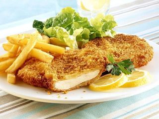 Șnițel de pui.