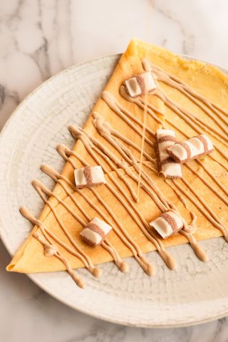 Crepe com Kinder Bueno