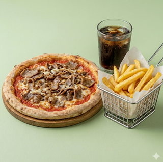 Pizza con il kebab
