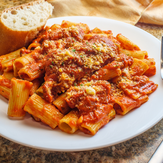 Rigatoni à Bolonhesa