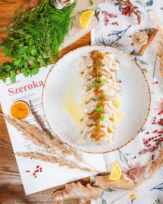 Pierogi z młodą gęsiną