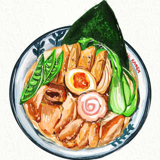 Grilled chicken ramen