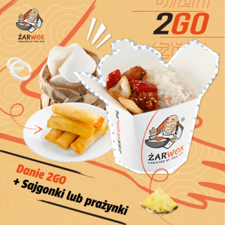 Danie 2GO + sajgonki albo prażynki