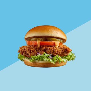 Crispy chicken burger