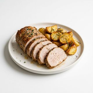 Lombata di vitello bianco con patate