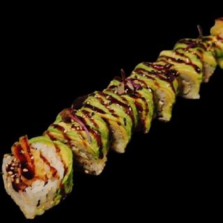 Roll De Dragón Con Langostinos En Tempura