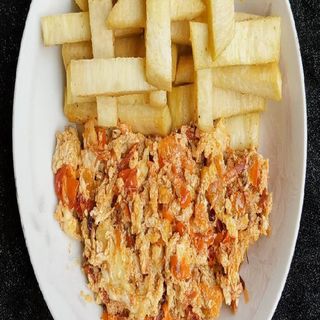 Fried Yam And Egg