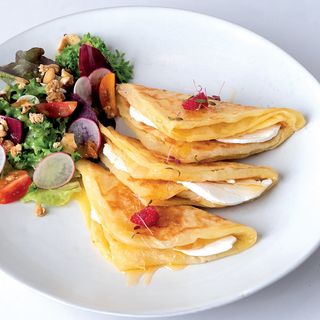 Msemen fromage frais avec miel