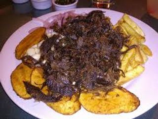 121 Tapa De Plátano Maduro Frito Con Mechada