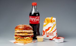 Комбо Чизбургер куриный двойной