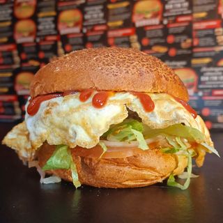 Hamburguesa la mafiosa + patatas