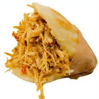 Arepa pollo mechado queso blanco