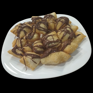 Chiacchiere alla Nutella e Cocco 