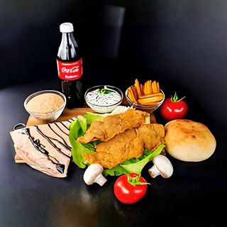 Combo – Bečka šnicla sa wedges krompirom