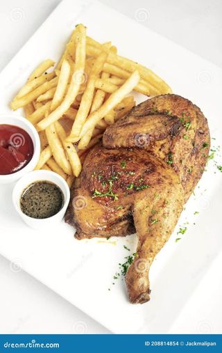 Medio Pollo Asado حلال 