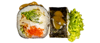 Рол Футо з окунем темпура (270г)