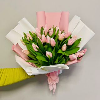 Pastelowe tulipany - 25 sztuk