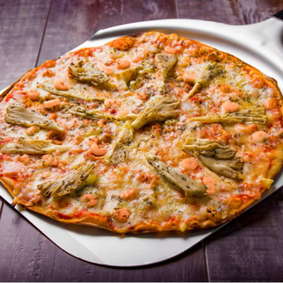 Pizza Gambas Y Setas