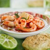 Saute d'Écrevisses + Attiéké