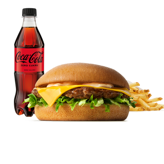 Cheeseburger w zestawie