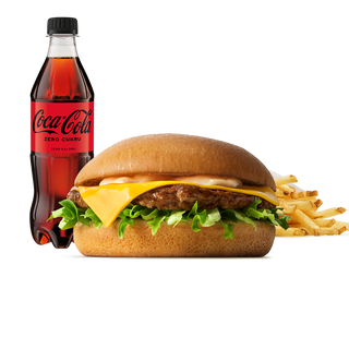 Cheeseburger w zestawie
