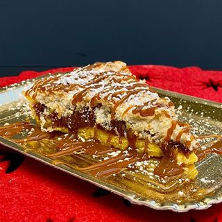 Tarta de coco y dulce de leche