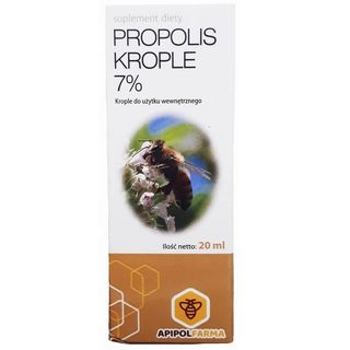 Propolis krople 7% 64mg 20ml Apipol Farma