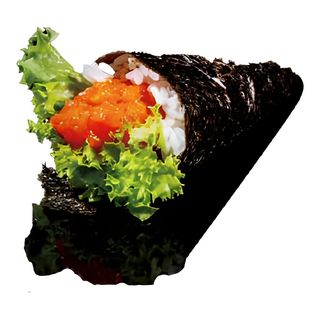 72. Temaki spicy salmon