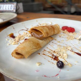 Panqueques con dulce de leche