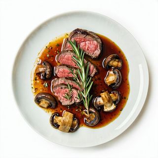 Entrecote con porcini