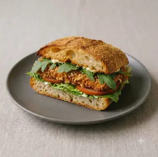 Panino cotoletta di pollo crunchy
