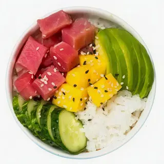 Poke de atún rojo