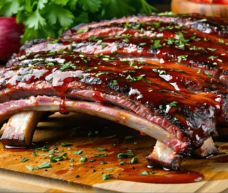Plato De Costillas De Barbacoa