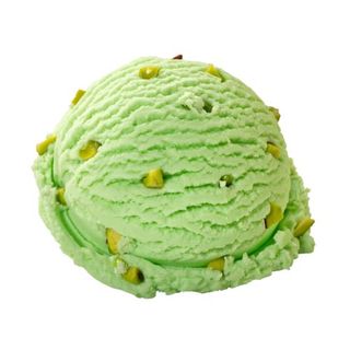 Helado de pistacho.